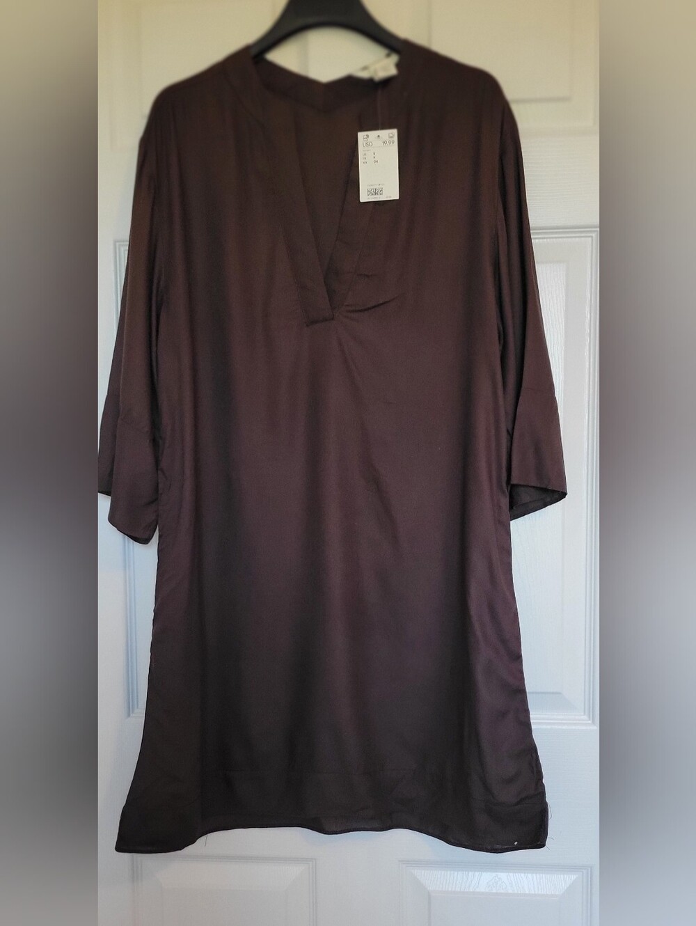 Women's Brown V-Neck Dress - H&M